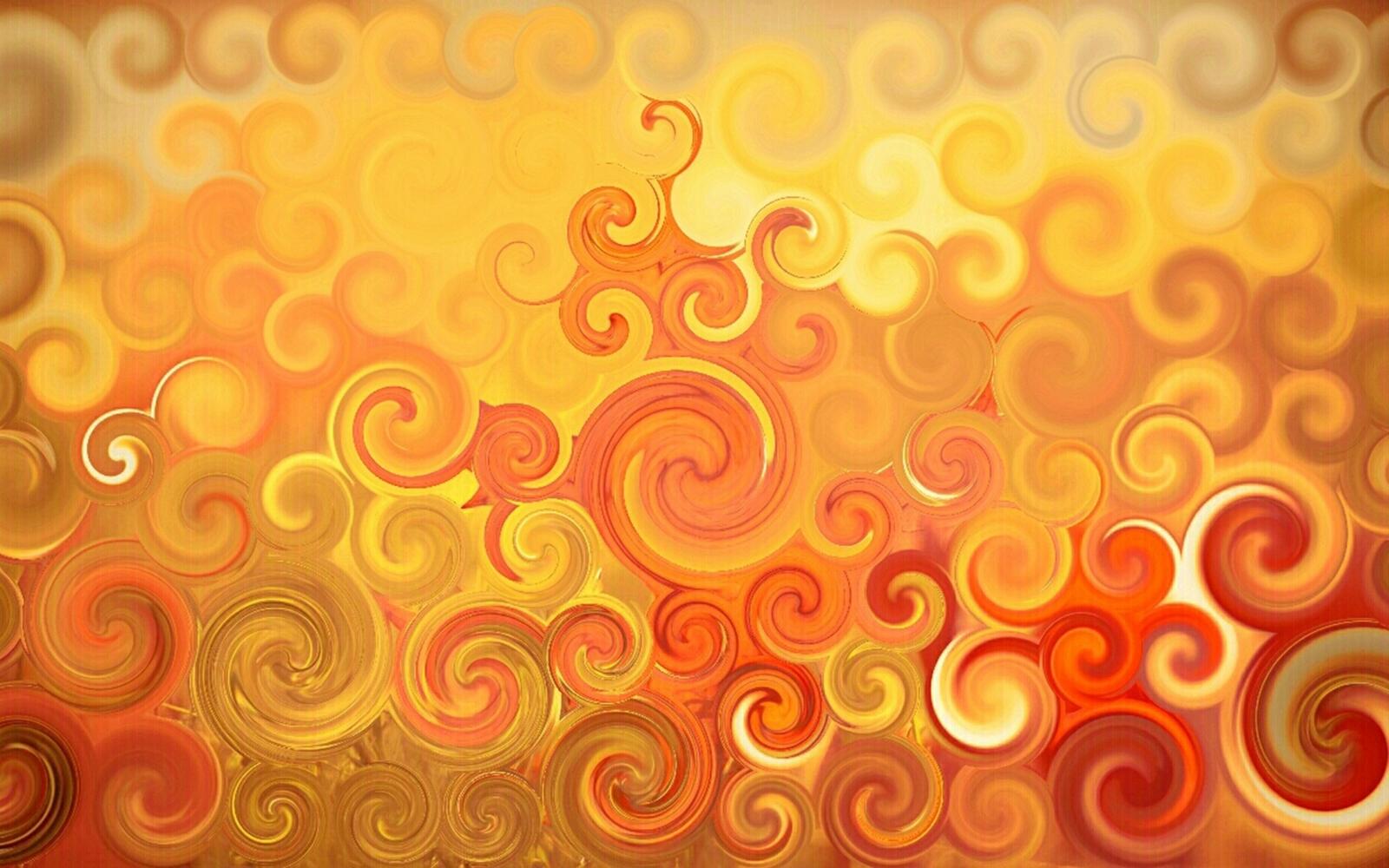 Wallpapers circles paint curls on the desktop