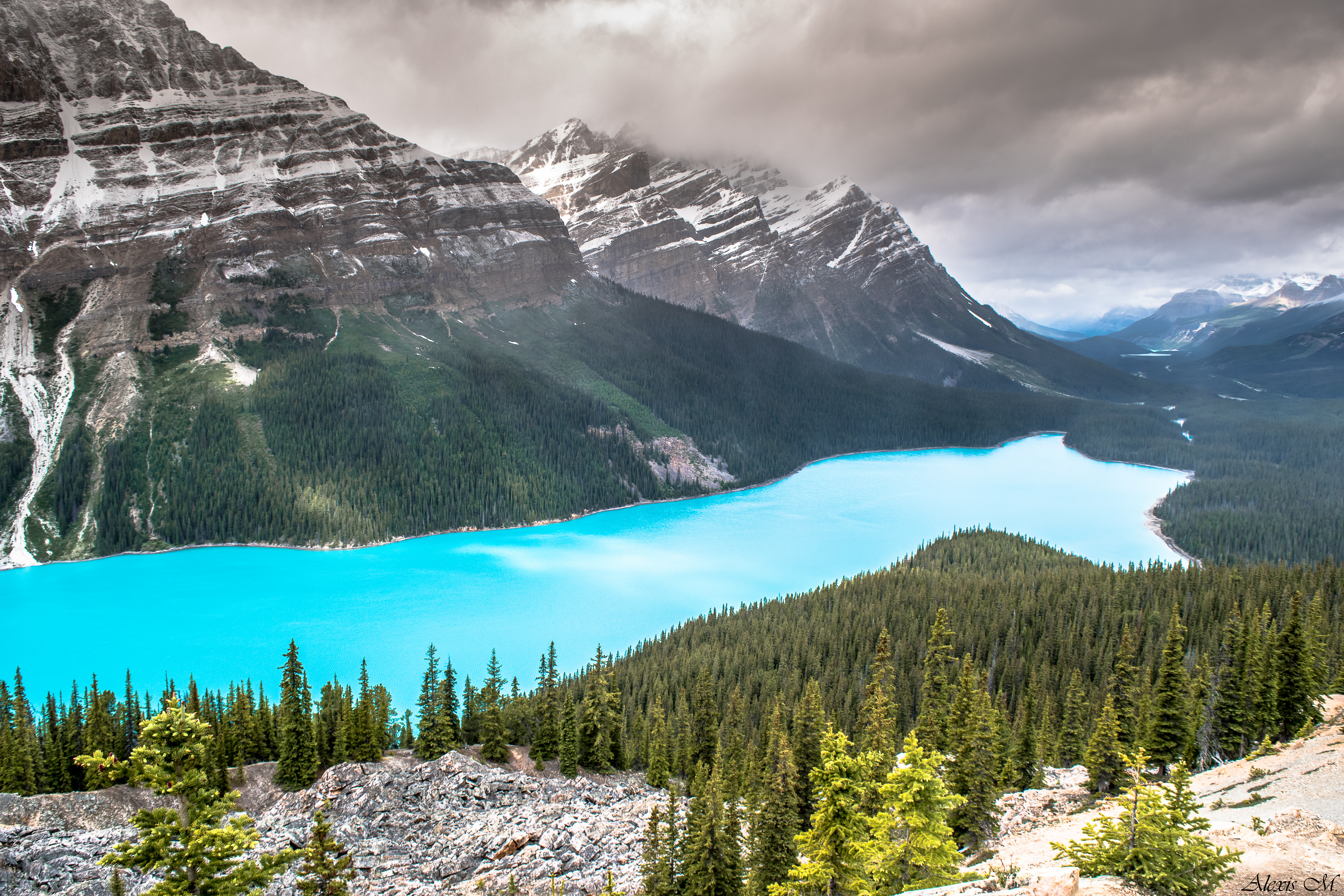 Wallpapers rocks Banff National Park mountains on the desktop