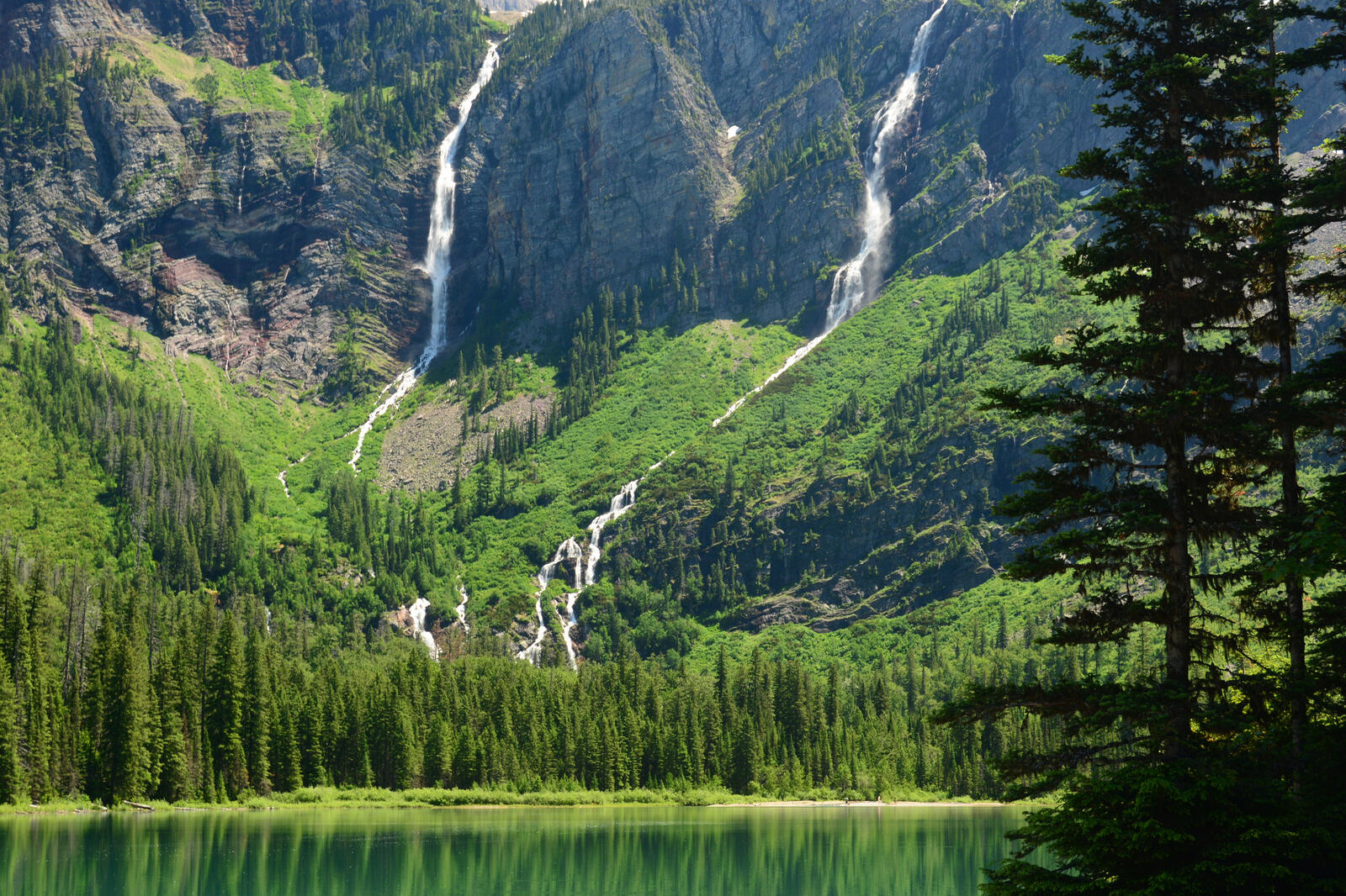 Wallpapers lakes mountains waterfalls on the desktop