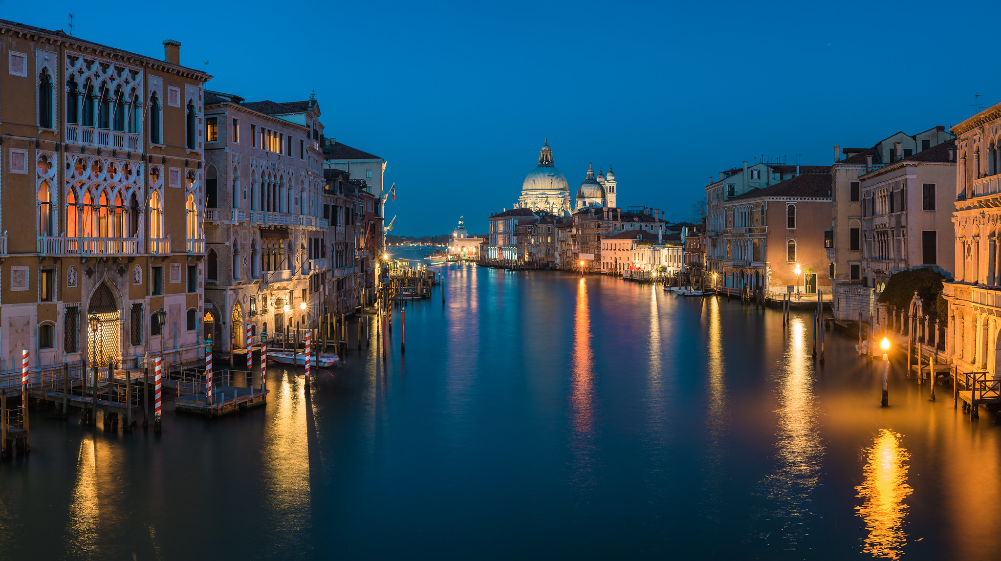 Wallpapers lights Grand canal night on the desktop