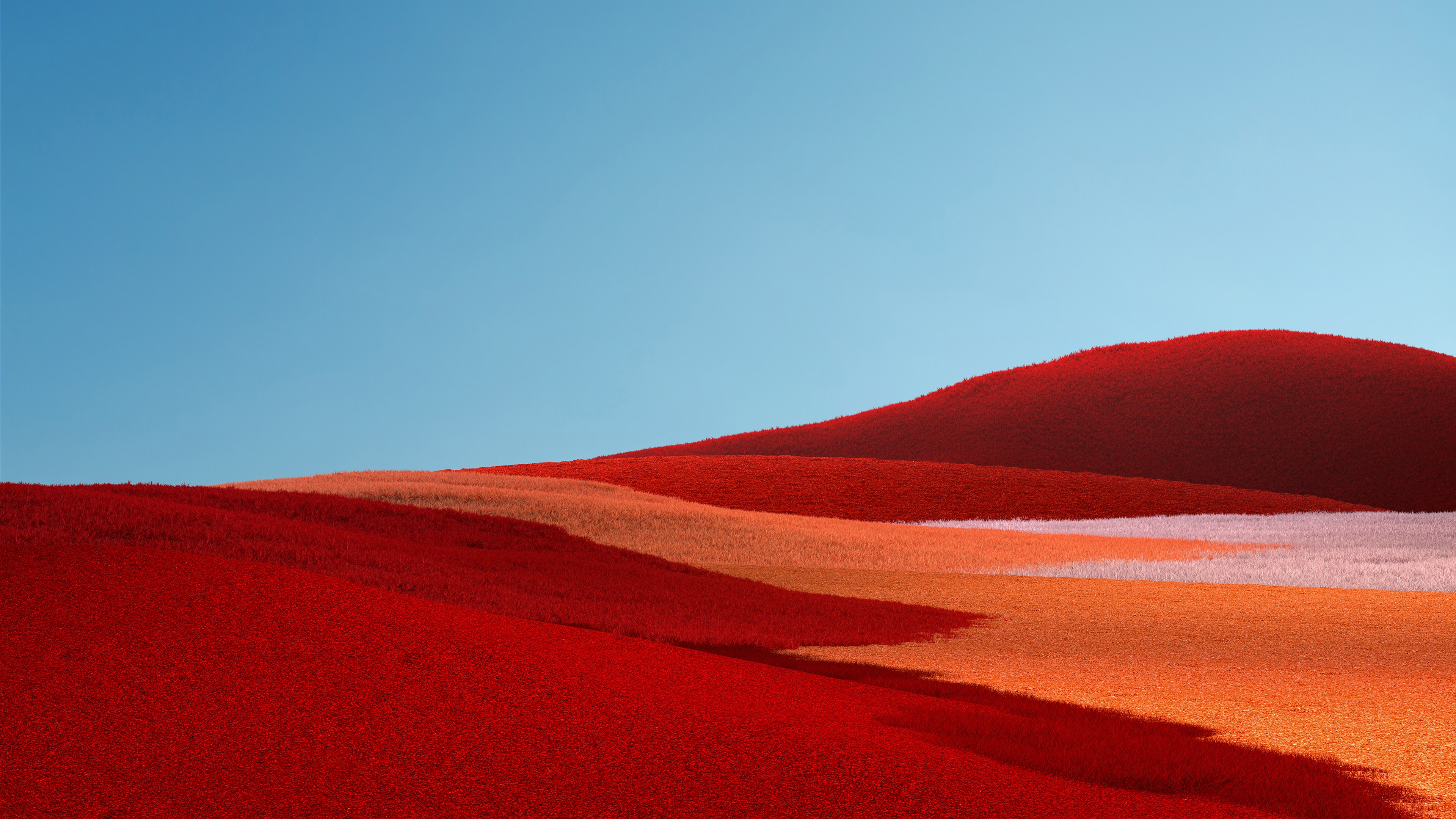 Обои пустыни чистое небо дюны на рабочий стол