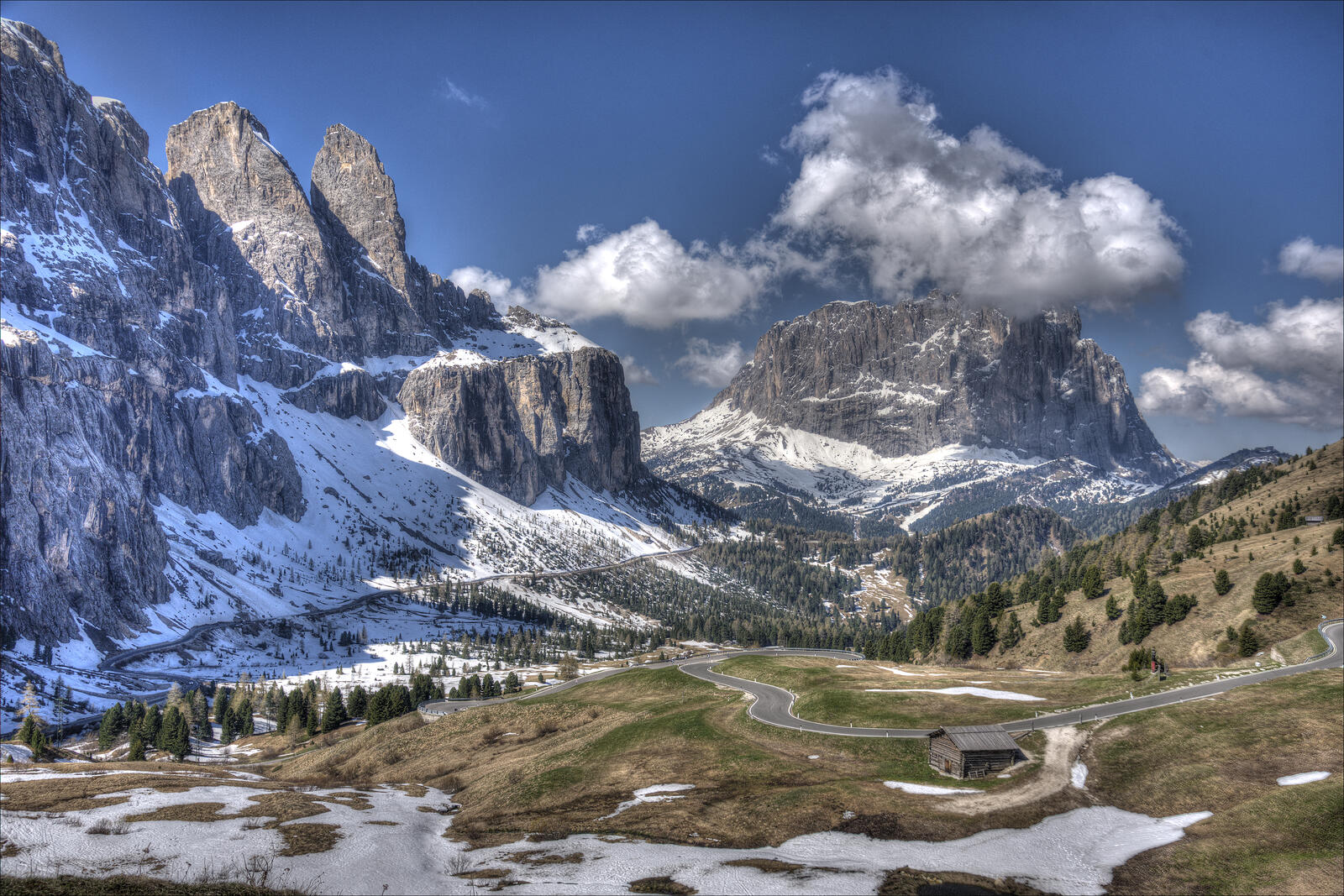 Обои Италия Трентино-Альто-Адидже горнолыжный курорт на рабочий стол