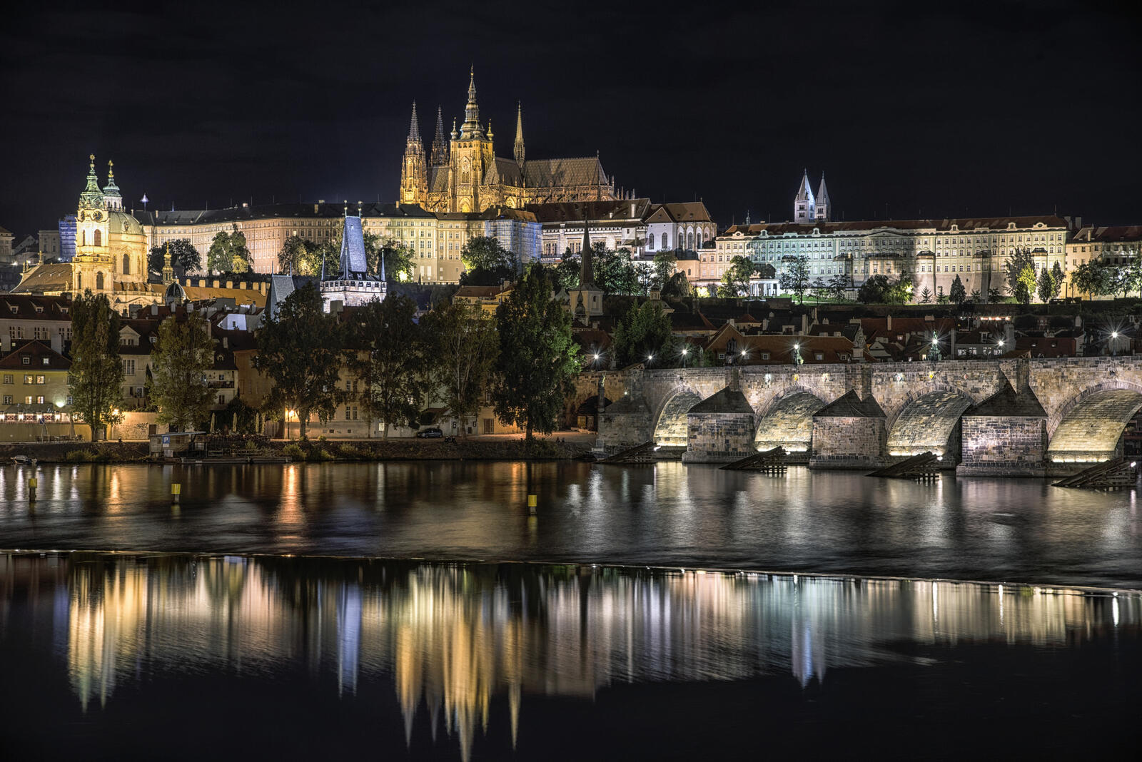 Wallpapers houses town Prague castle on the desktop