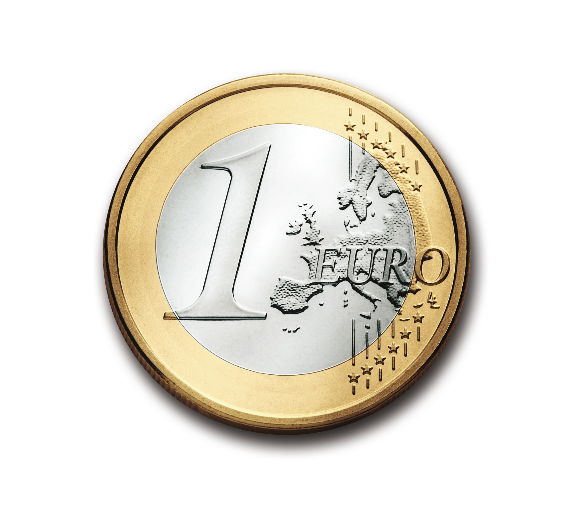 桌面上的壁纸1欧元 金属 钱