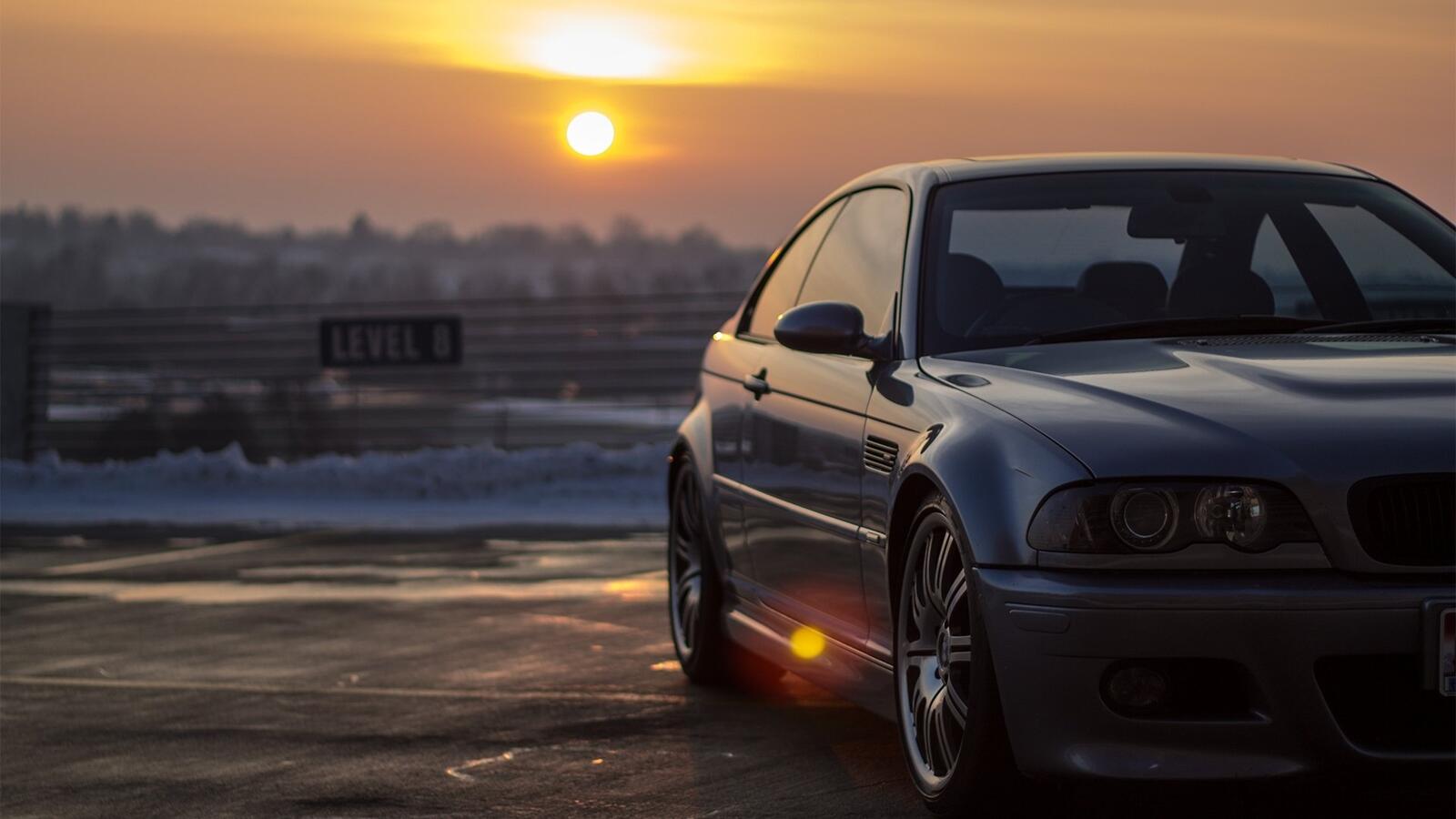 Wallpapers BMW beauty sunset on the desktop