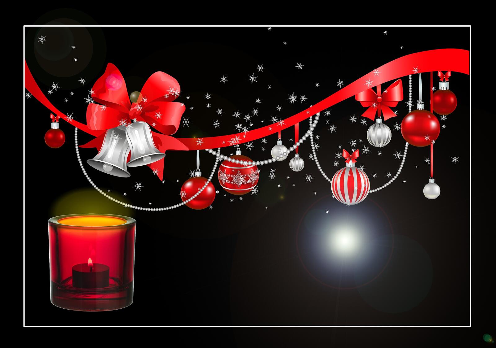 Wallpapers candle design Christmas decoration on the desktop