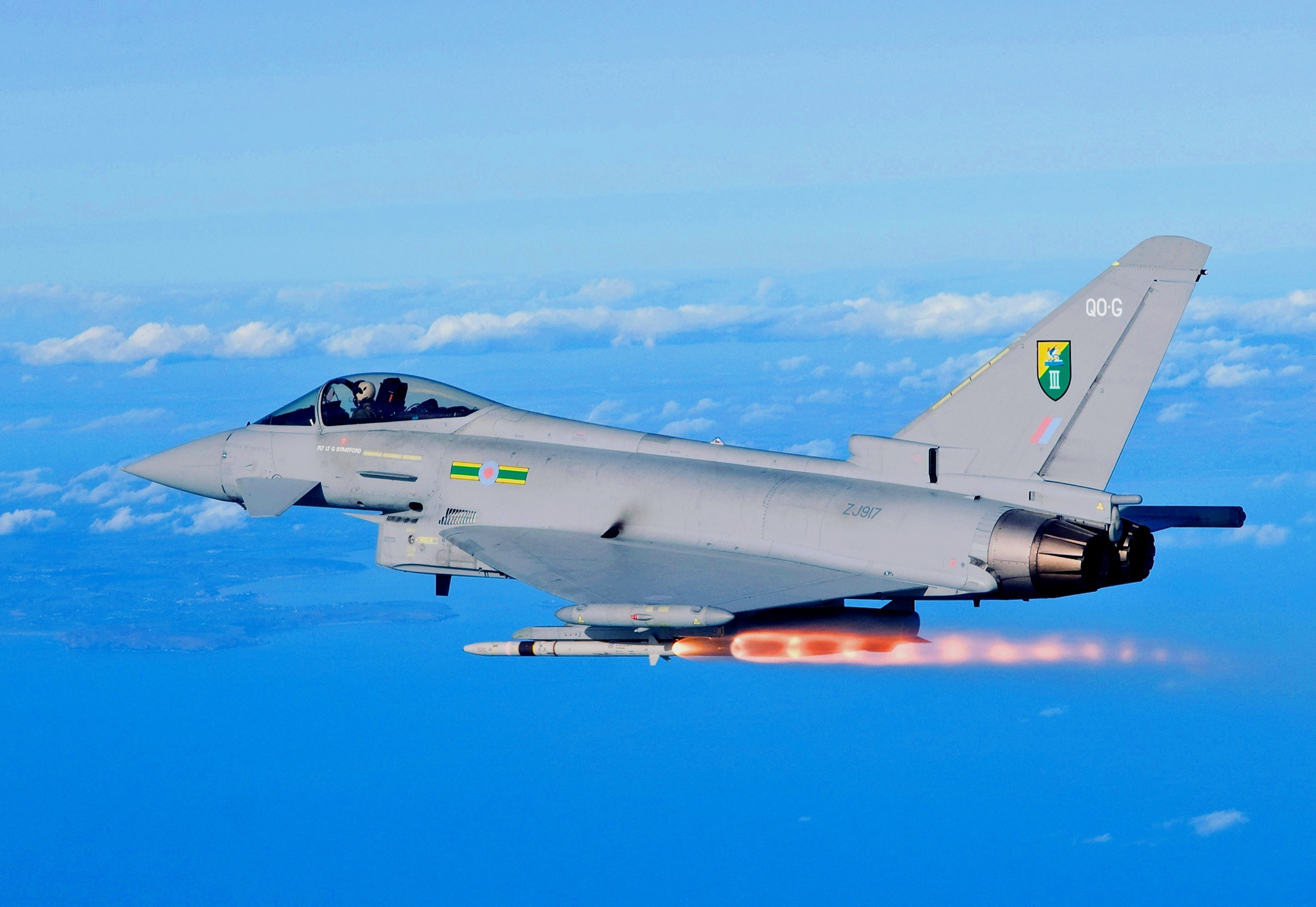 Wallpapers clouds eurofighter fighter on the desktop