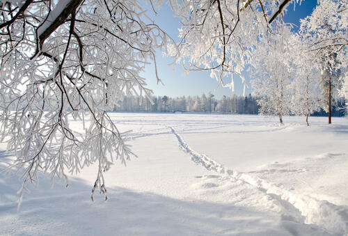 Сугробы снега - красивые картинки