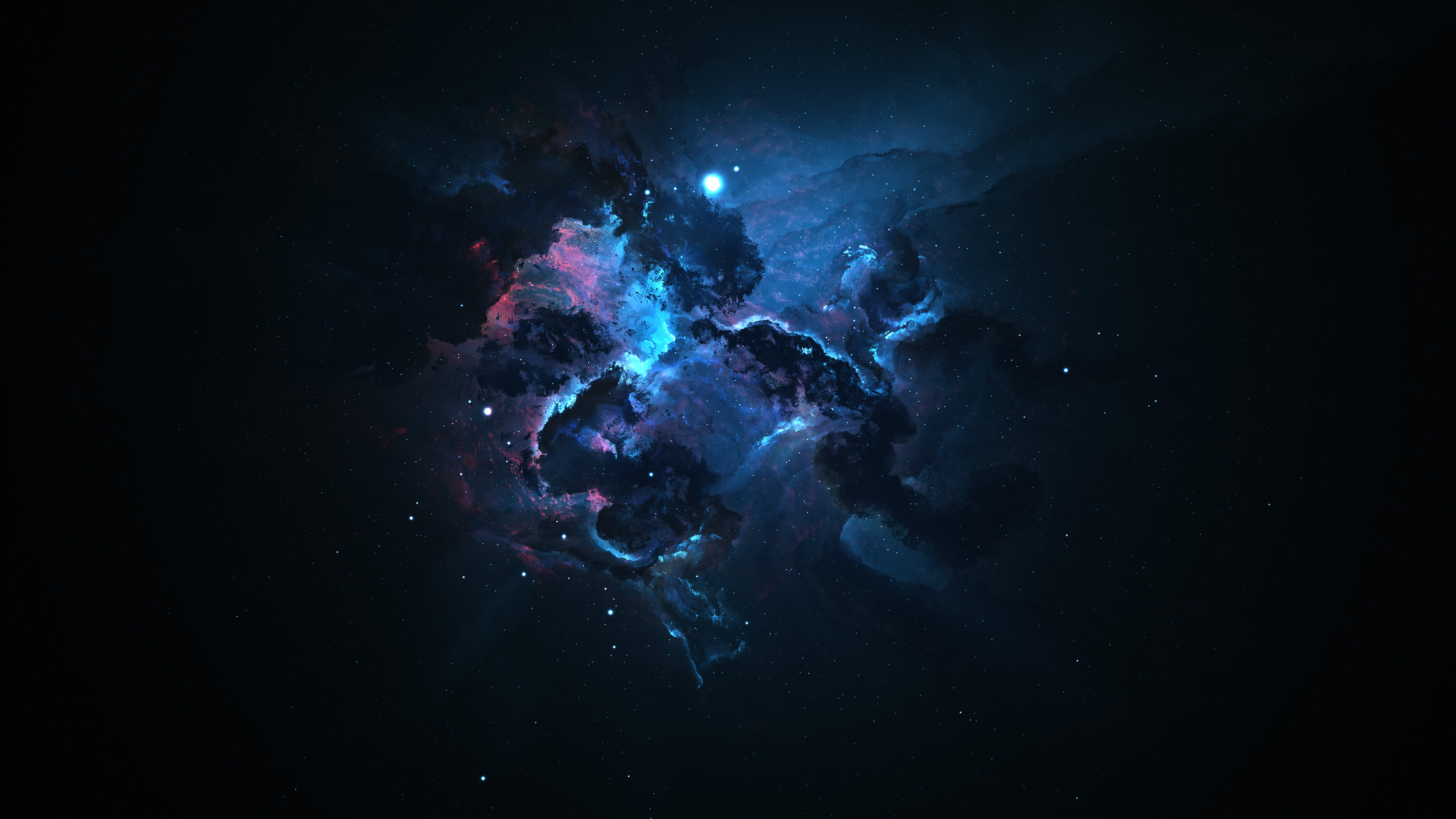 Photo free cosmic dust, a nebula, the birth of stars