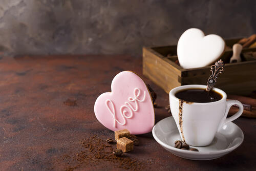 Coffee and hearts