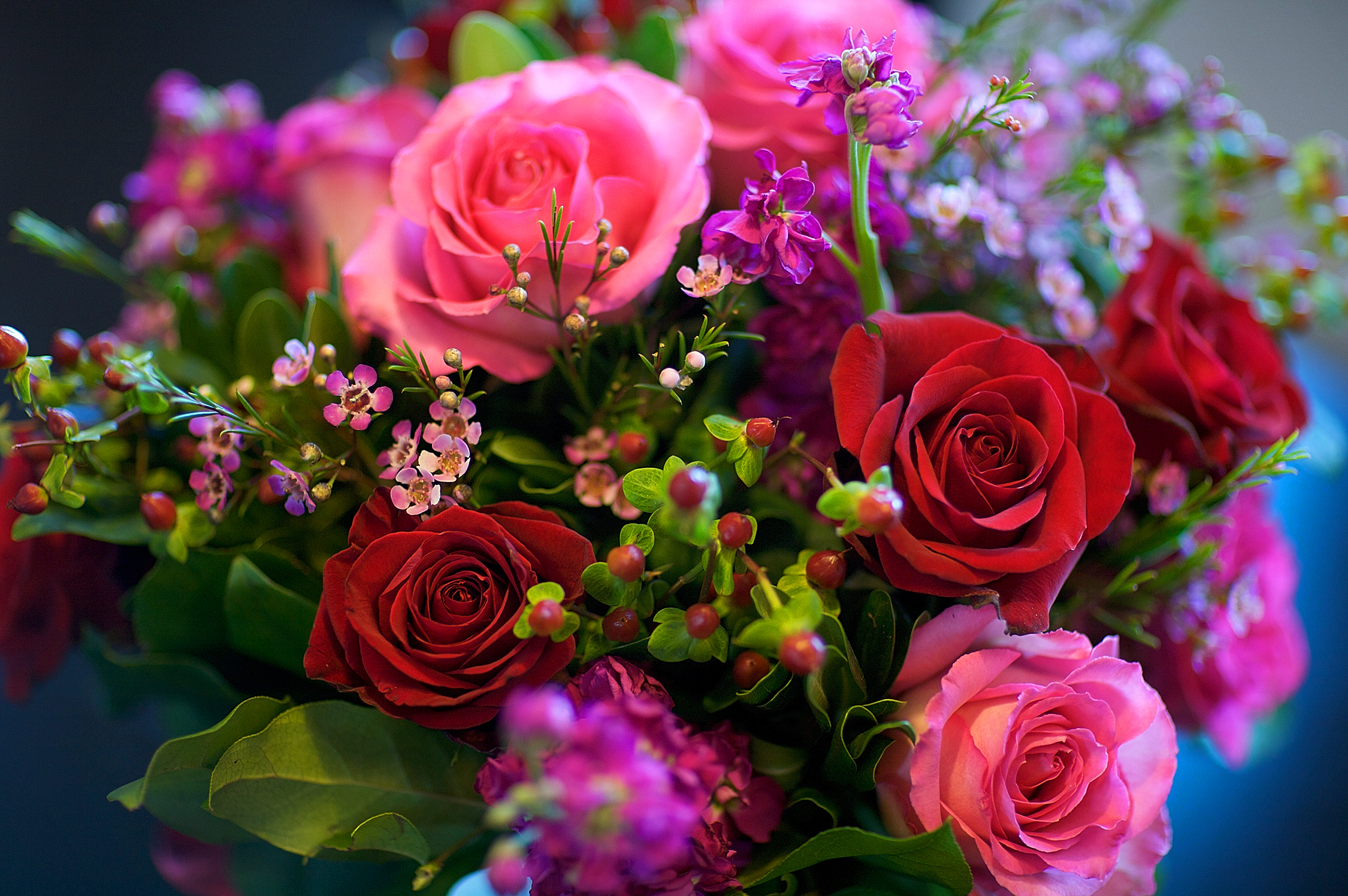 Фото бесплатно букет роз, букет цветов, розы