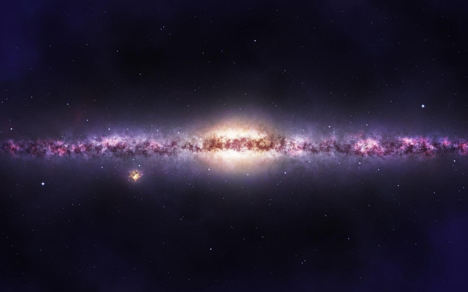 Обои Млечный путь звезды туманность на рабочий стол