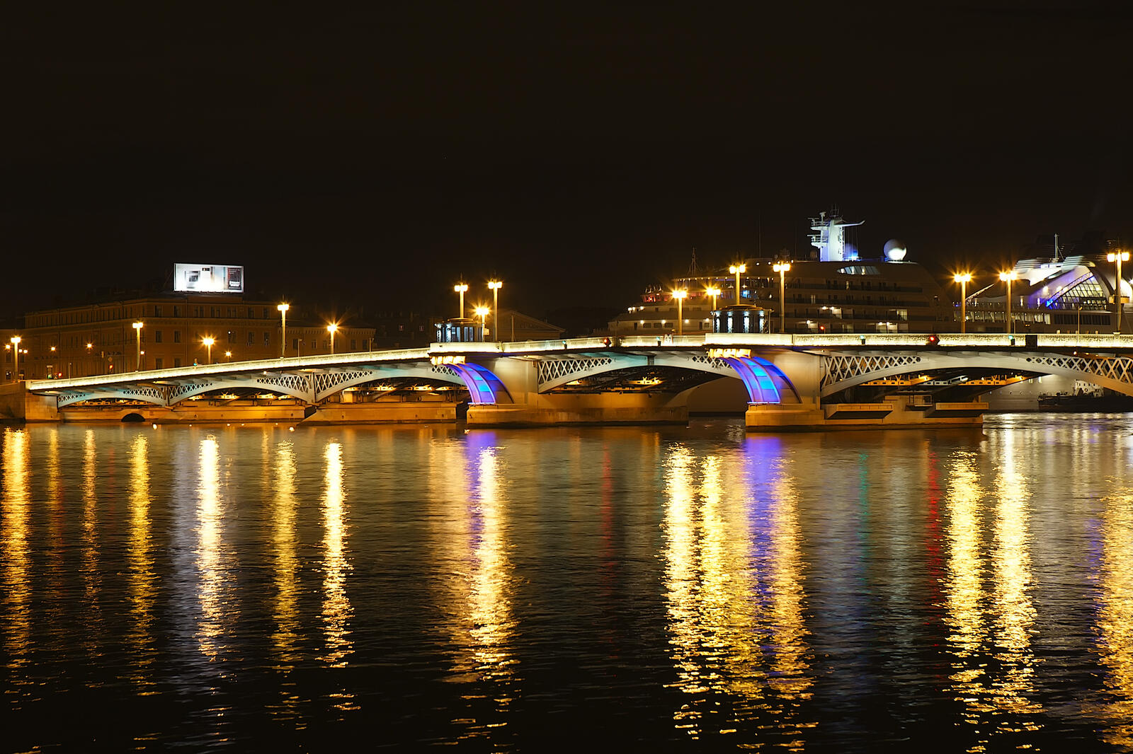Wallpapers bay bridge Saint Petersburg on the desktop