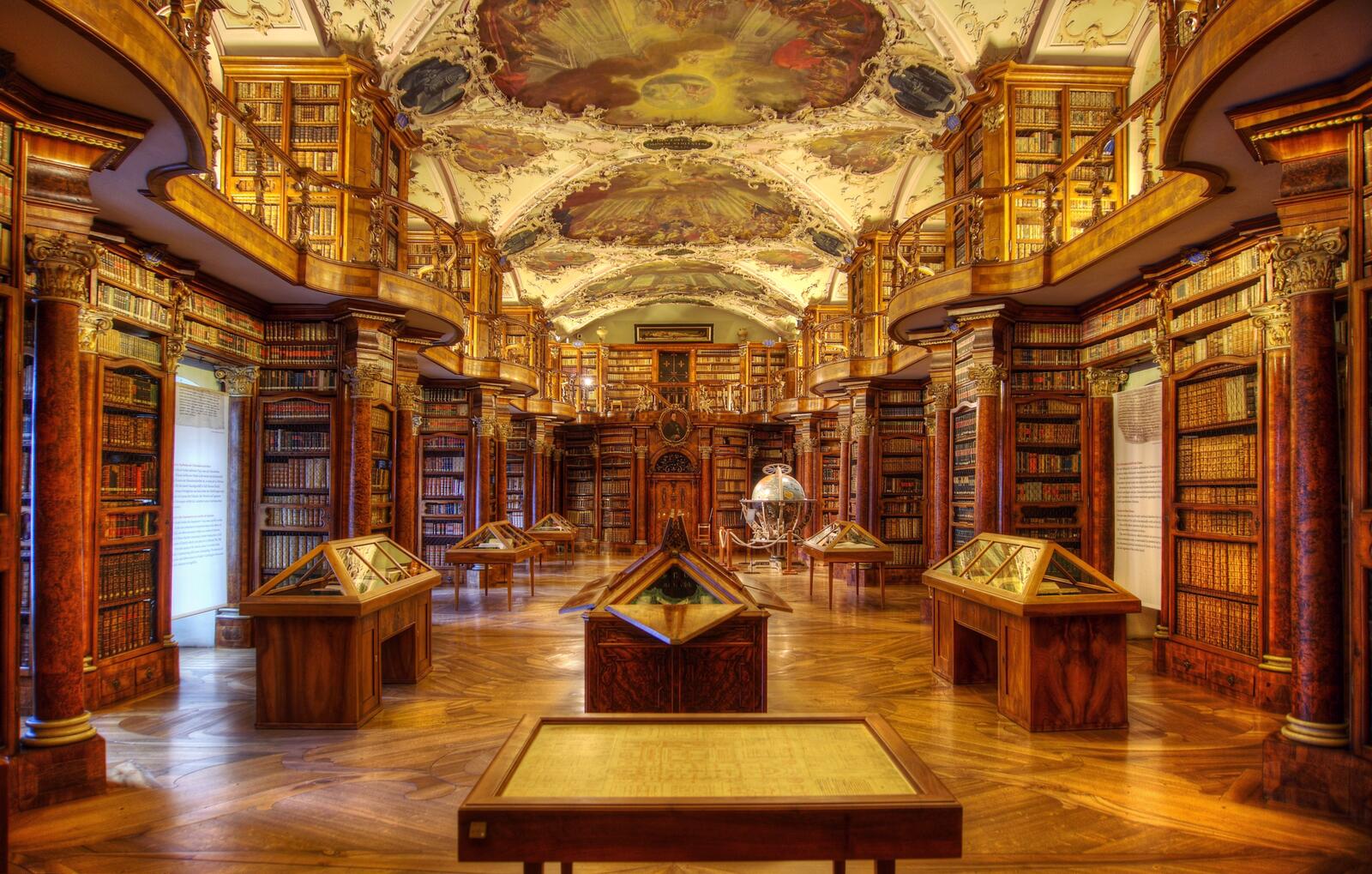 Wallpapers St Gallen Abbey Library of St gall Rococo on the desktop