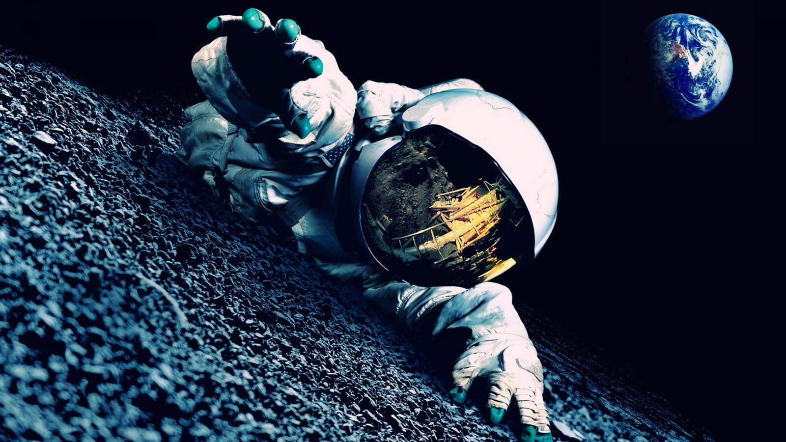 Wallpapers astronaut dark earth on the desktop