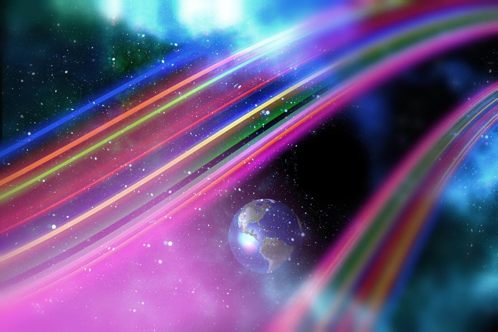 Wallpapers space abstraction color background on the desktop