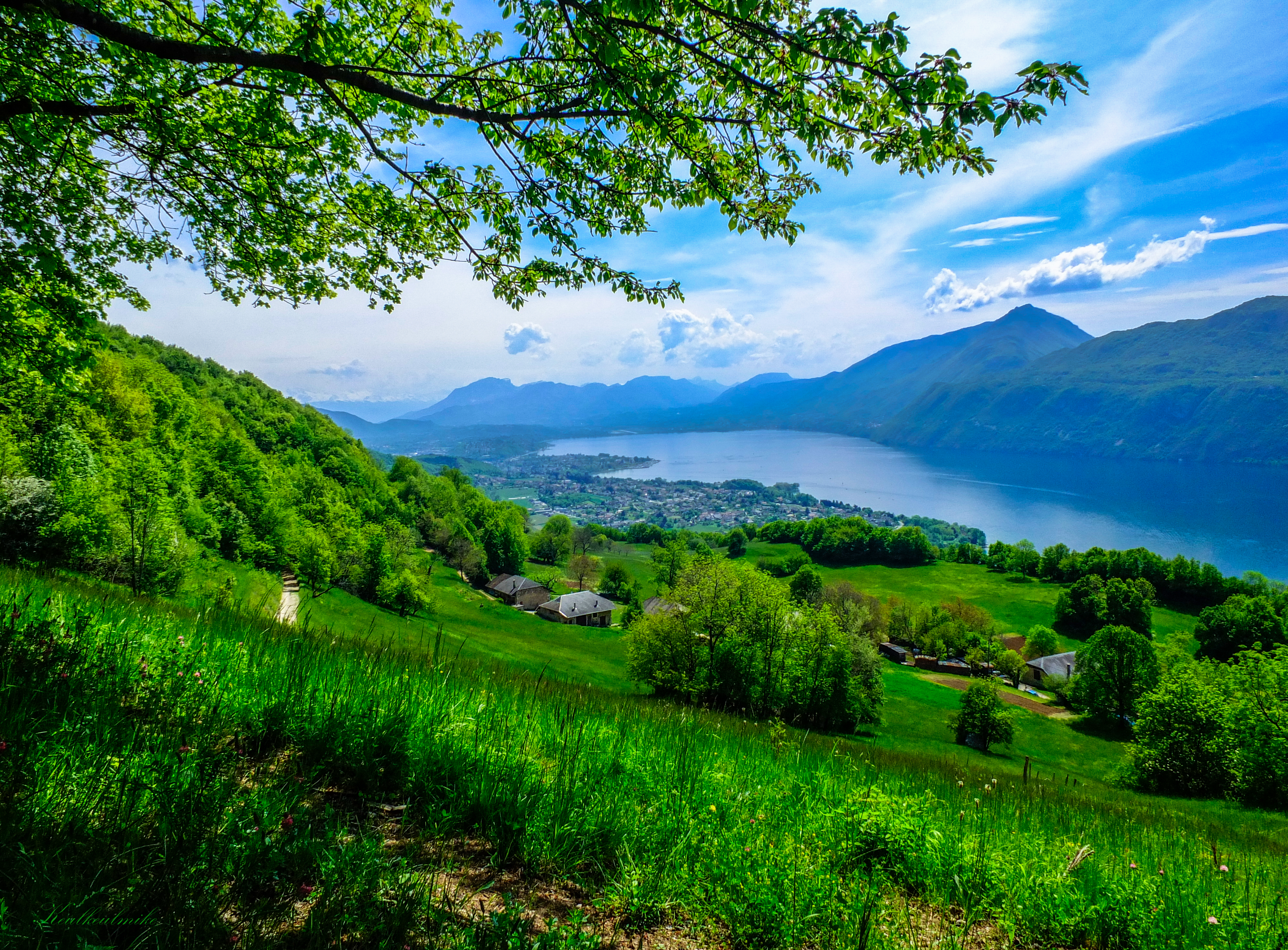 Wallpapers Lake Bourget France Savoie on the desktop