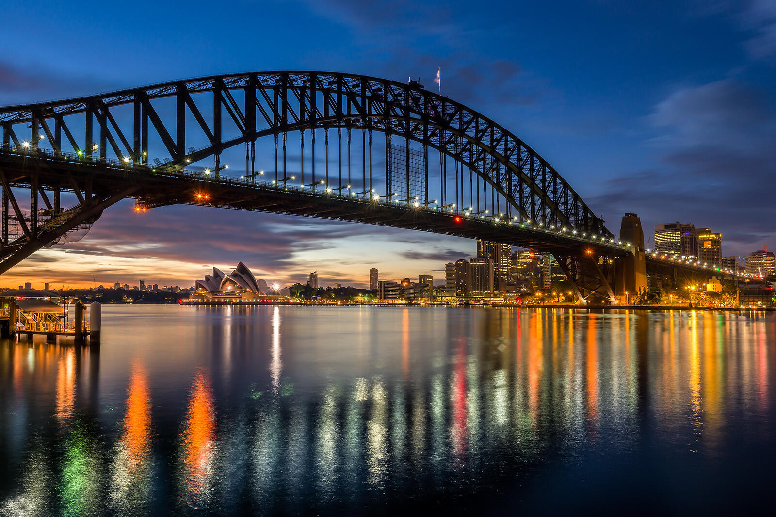 Обои Sydney Harbour Sunrise Австралия Сидней на рабочий стол
